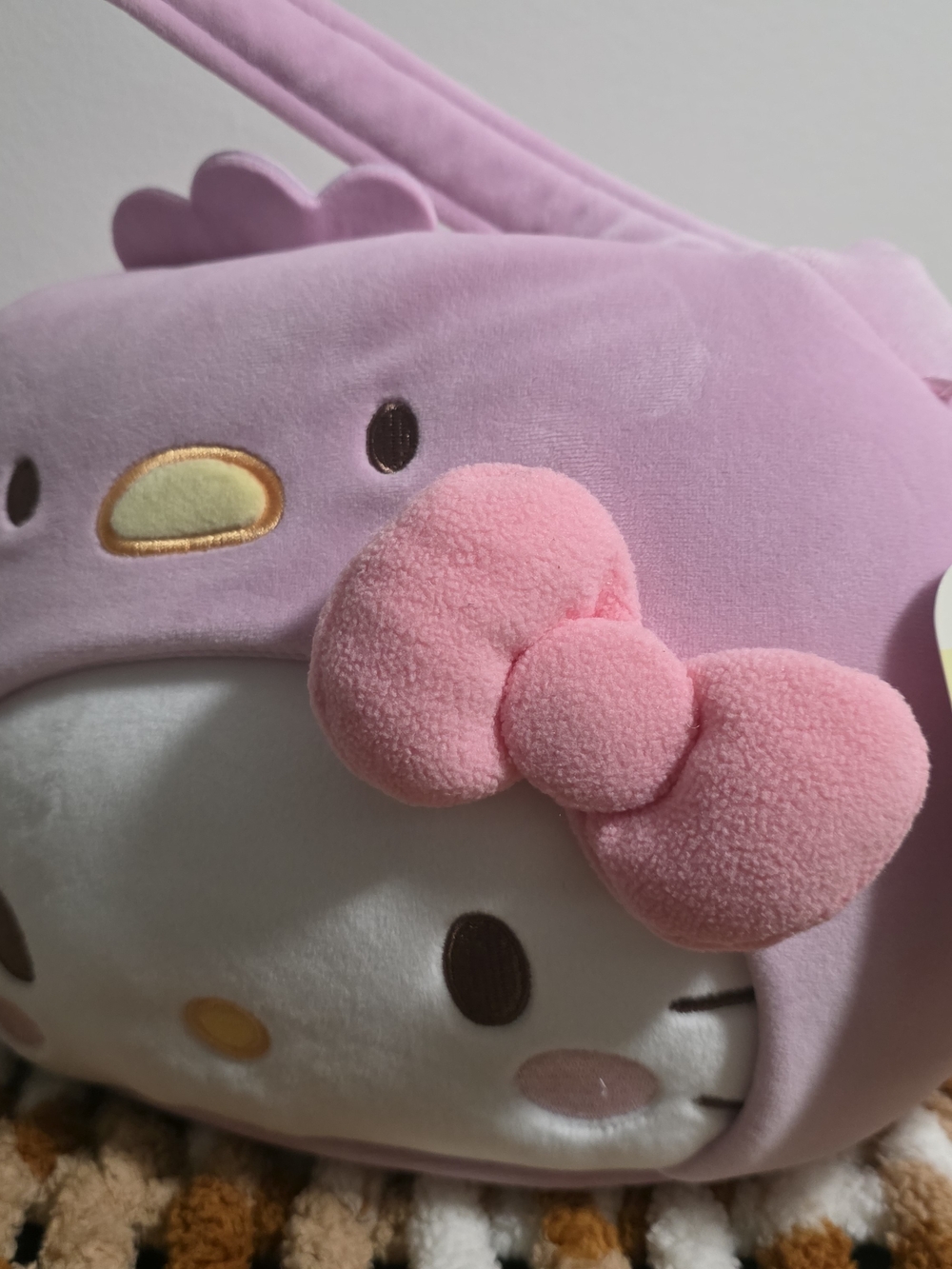 Hello Kitty Plush Pink Kids Bag with Soft Bow